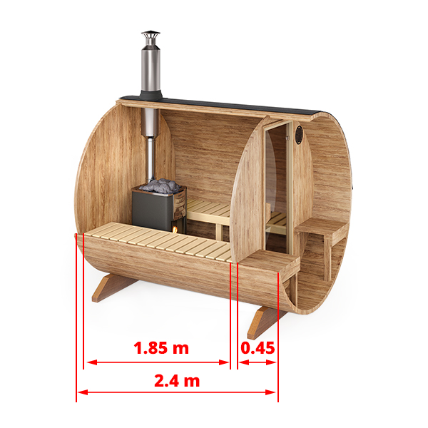Outdoor Barrel Sauna