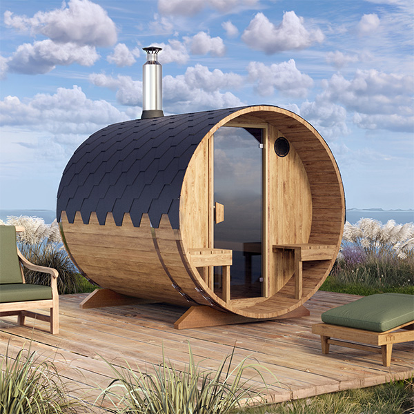 Outdoor Barrel Sauna