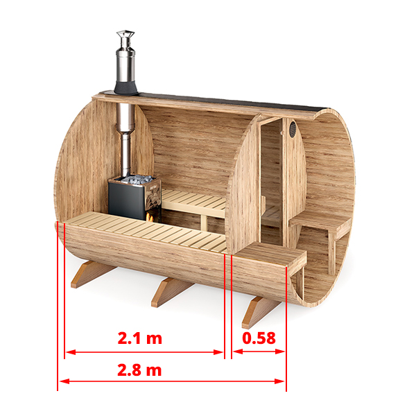 Outdoor Barrel Sauna
