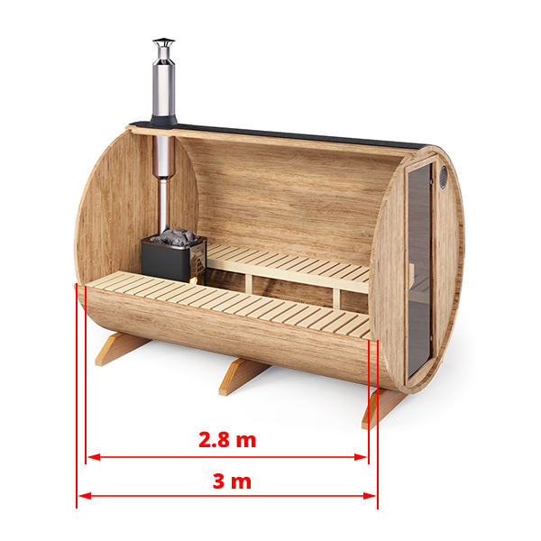 Outdoor Barrel Sauna