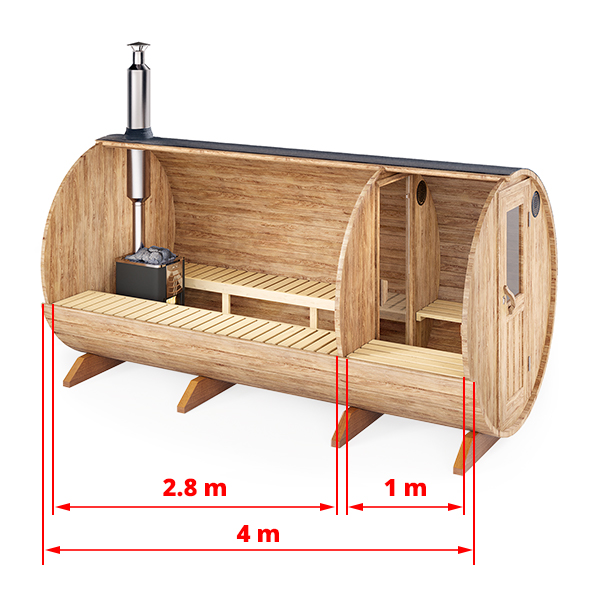 Outdoor Barrel Sauna