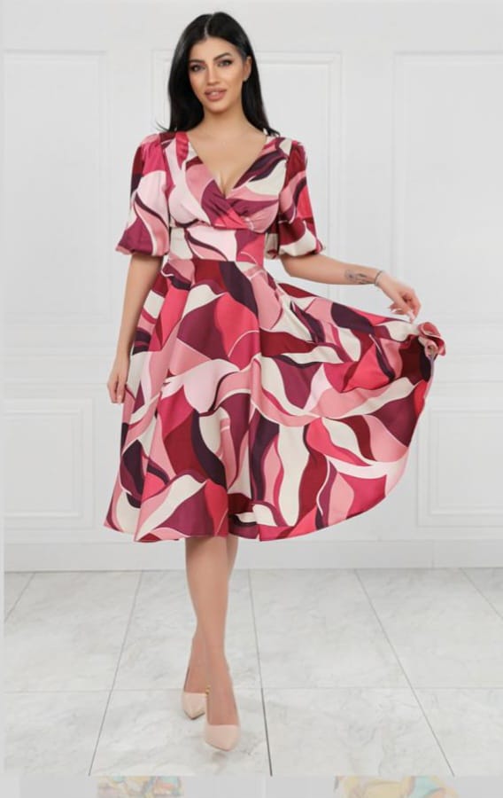 Rochie elegantă de seară midi